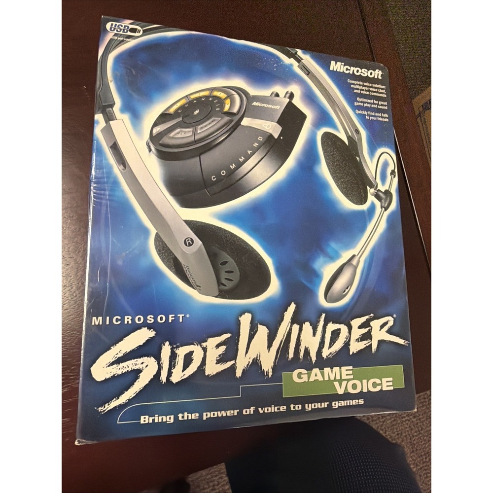 Brand New Microsoft Sidewinder Game Voice Headset PC Sealed